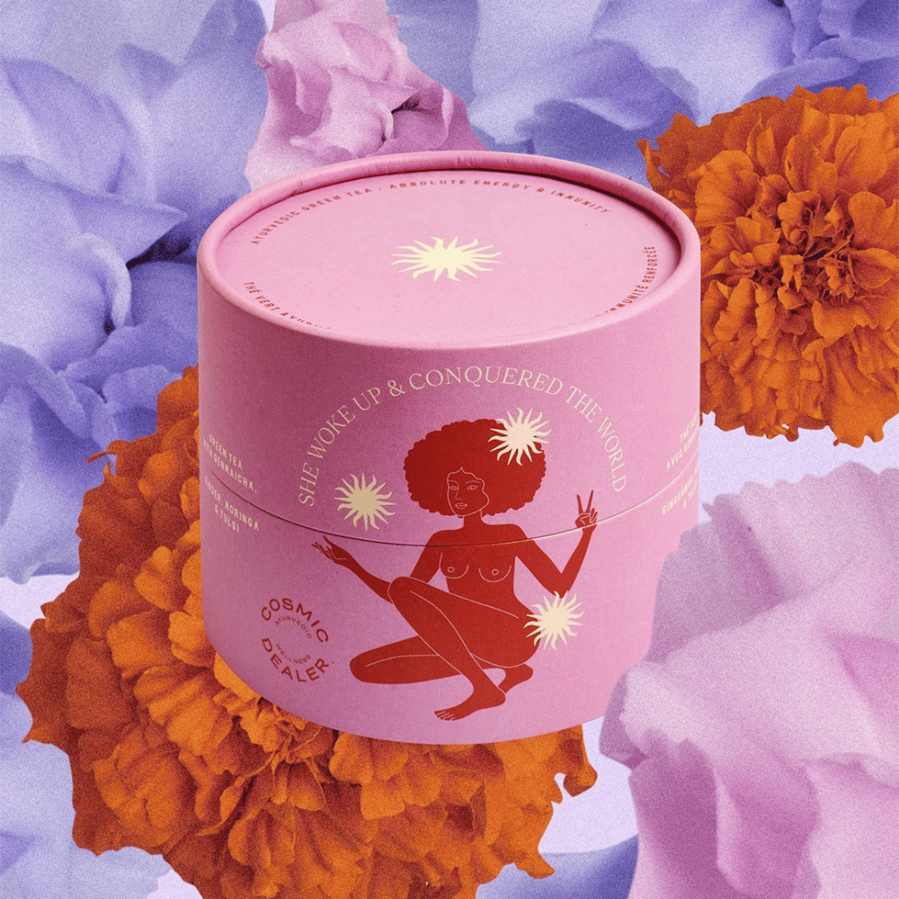 Cosmic Dealer – Genmaicha Ginger & Tulsi energizáló tea (80 g)